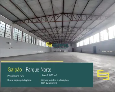 Galpão/Depósito/Armazém à venda, 2000m² no Parque Norte, Vespasiano