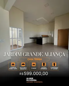 Casa com 3 Quartos à venda, 164m² no Jardim Grande Aliança, Sertãozinho