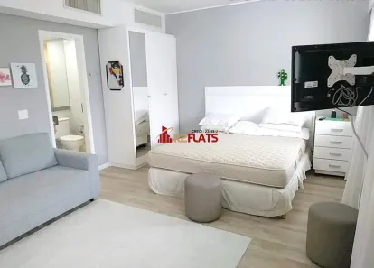 Flat com 1 Quarto para alugar, 28m² no Indianópolis, São Paulo
