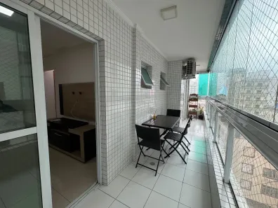 Apartamento com 2 Quartos para alugar, 82m² no Guilhermina, Praia Grande