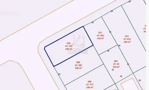 Lote/Terreno à venda, 200m² no Jardim, Santo André