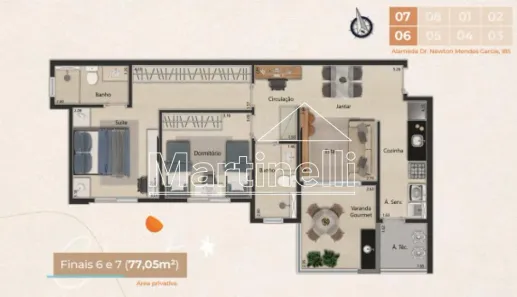 Apartamento com 2 Quartos à venda, 79m² no Residencial Monterrey, Ribeirão Preto