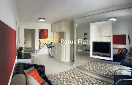 Flat com 1 Quarto para alugar, 45m² no Itaim Bibi, São Paulo