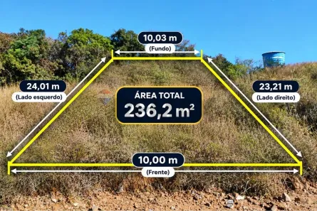 Lote/Terreno à venda, 236m² no , Caldas