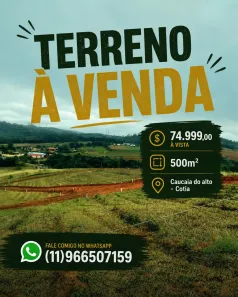 Lote/Terreno à venda, 500m² no Centro (Caucaia do Alto), Cotia