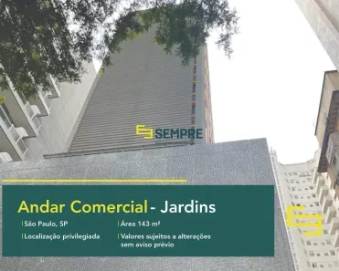 Sala Comercial para alugar, 144m² no Cerqueira César, São Paulo