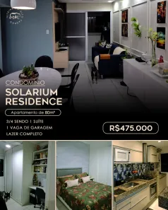Apartamento com 3 Quartos à venda, 80m² no Farolândia, Aracaju
