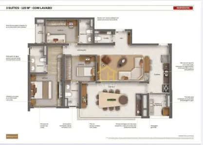 Apartamento com 3 Quartos à venda, 120m² no Butantã, São Paulo