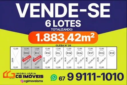 Lote/Terreno à venda, 1883m² no Jardim Aeroporto, Campo Grande