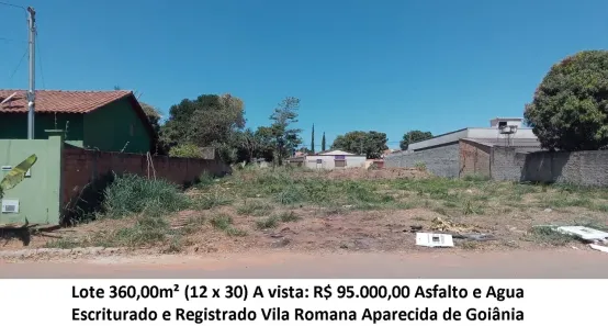 Lote/Terreno à venda, 360m² no Villa Deifiore, Aparecida de Goiânia