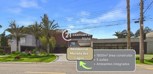 Casa de Condomínio com 5 Quartos à venda, 1600m² no Residencial Morada dos Lagos, Barueri