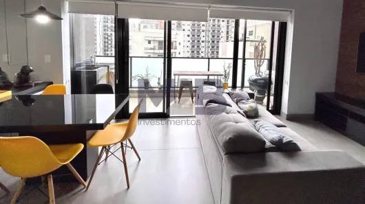 Apartamento com 1 Quarto para alugar, 55m² no Campo Belo, São Paulo