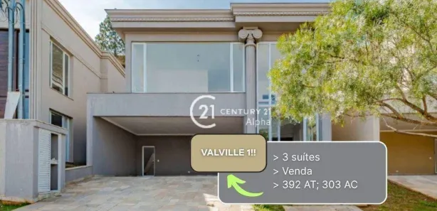 Casa de Condomínio com 3 Quartos à venda, 303m² no Alphaville, Santana de Parnaíba