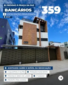 Apartamento com 2 Quartos à venda, 52m² no Bancários, João Pessoa