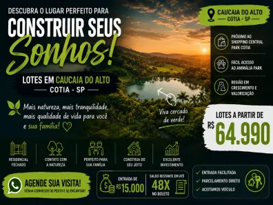 Lote/Terreno à venda, 500m² no Nhambuca ( Caucaia do Alto), Cotia