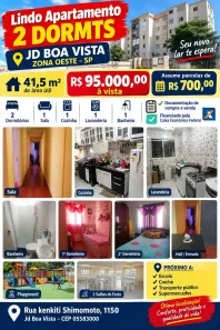 Apartamento com 2 Quartos à venda, 41m² no Jardim Boa Vista (Zona Oeste), São Paulo