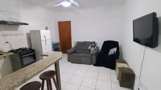 Apartamento com 1 Quarto para alugar, 31m² no Ocian, Praia Grande