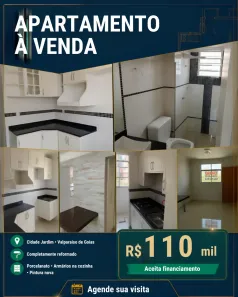 Apartamento com 2 Quartos à venda, 45m² no Cidade Jardins, Valparaíso de Goiás