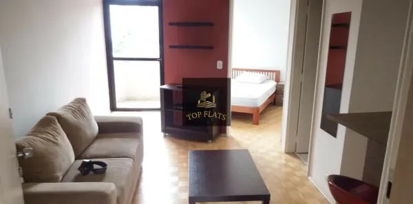 Flat com 1 Quarto para alugar, 37m² no Indianópolis, São Paulo