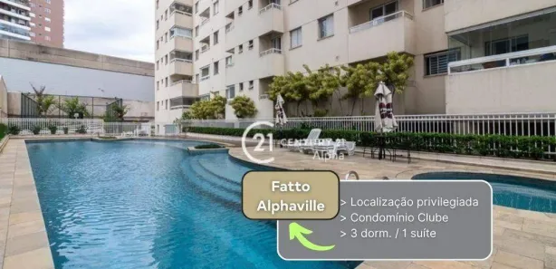Apartamento com 3 Quartos à venda, 72m² no Tamboré, Barueri