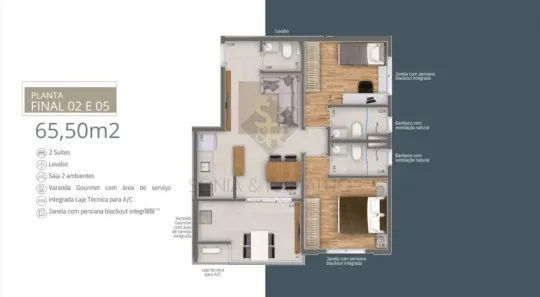 Apartamento com 2 Quartos à venda, 66m² no Vila do Golfe, Ribeirão Preto