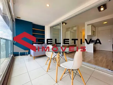 Apartamento com 1 Quarto para alugar, 37m² no Brooklin Paulista, São Paulo
