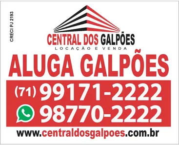 Galpão/Depósito/Armazém para alugar, 1000m² no Valéria, Salvador