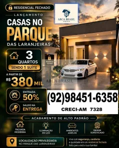 Casa de Condomínio com 3 Quartos à venda, 123m² no Flores, Manaus