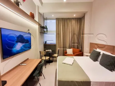 Apartamento com 1 Quarto para alugar, 27m² no Moema, São Paulo