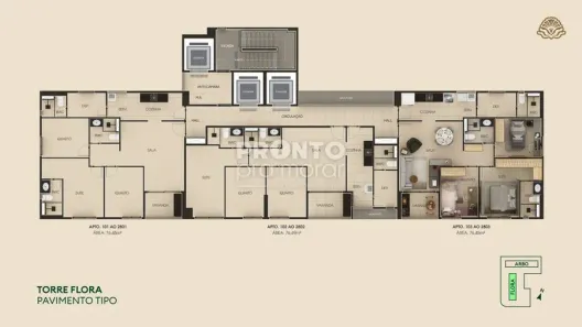 Apartamento com 3 Quartos à venda, 76m² no Torre, Recife