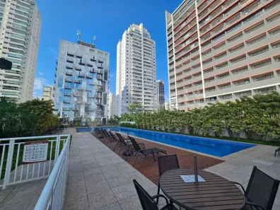 Apartamento com 1 Quarto para alugar, 32m² no Santo Amaro, São Paulo