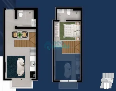 Apartamento com 1 Quarto à venda, 23m² no Trindade, Florianópolis