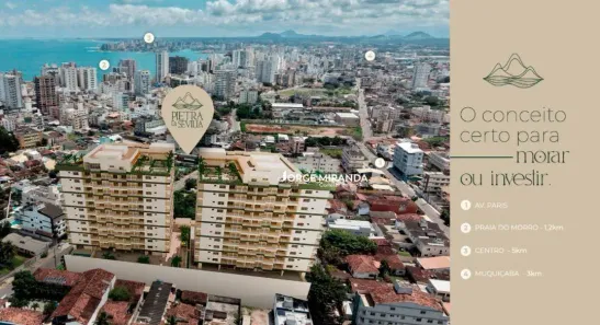 Apartamento com 1 Quarto à venda, 36m² no Praia do Morro, Guarapari