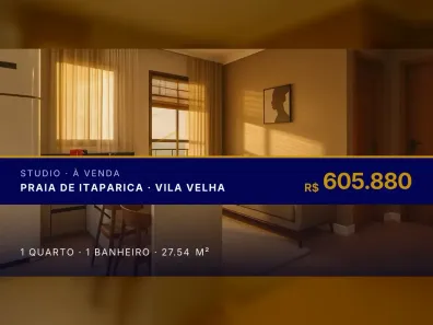 Apartamento com 1 Quarto à venda, 27m² no Praia de Itaparica, Vila Velha