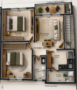 com 2 Quartos à venda, 53m² no Boraceia, Bertioga