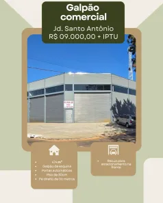 Galpão/Depósito/Armazém para alugar, 474m² no Jardim Santo Antônio, Goiânia