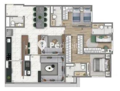 Apartamento com 3 Quartos à venda, 122m² no Vila Gomes Cardim, São Paulo