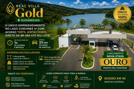 Lote/Terreno à venda, 1000m² no Jardim Brasília II, Águas Lindas de Goiás