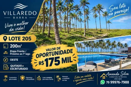 Lote/Terreno à venda, 200m² no , Barra dos Coqueiros