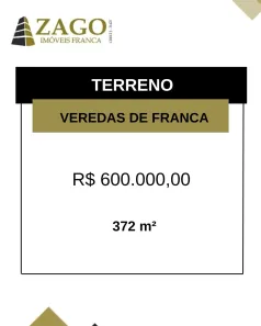 Lote/Terreno à venda, 372m² no Veredas de Franca, Franca