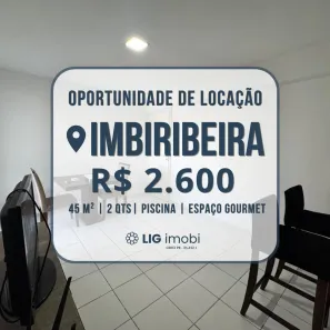 Apartamento com 2 Quartos para alugar, 45m² no Imbiribeira, Recife