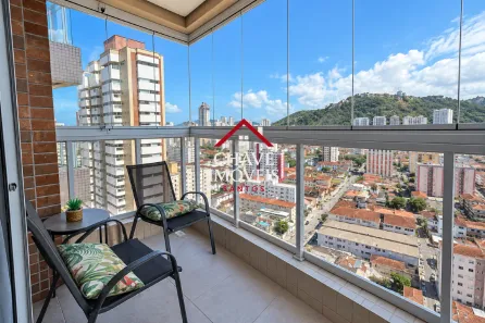 Apartamento com 1 Quarto à venda, 44m² no Campo Grande, Santos