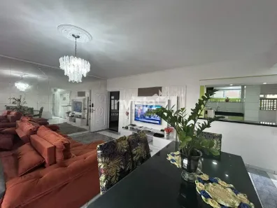 Apartamento com 3 Quartos para alugar, 163m² no Gonzaga, Santos