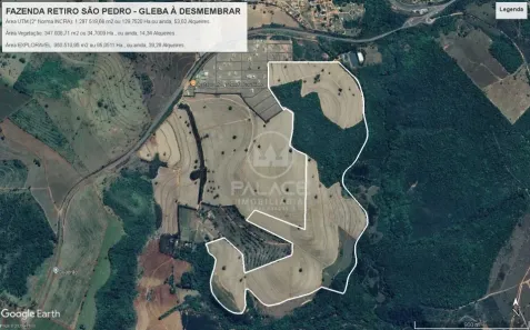Fazenda/Sítio com 1 Quarto à venda, 1297520m² no RURAL, Analândia