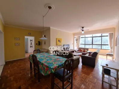Apartamento com 3 Quartos para alugar, 165m² no José Menino, Santos