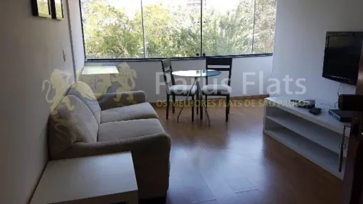Flat com 1 Quarto para alugar, 45m² no Paraíso do Morumbi, São Paulo