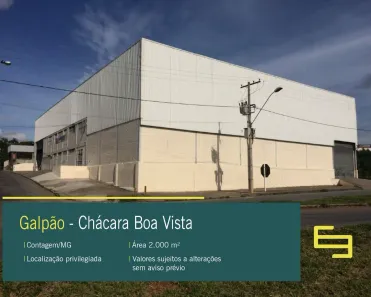 Galpão/Depósito/Armazém para alugar, 2000m² no Buganvile I, Contagem