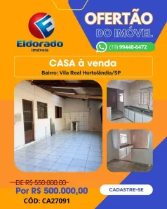 Casa com 3 Quartos à venda, 208m² no Vila Real, Hortolândia
