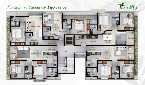 Apartamento com 1 Quarto à venda, 33m² no Bancários, João Pessoa