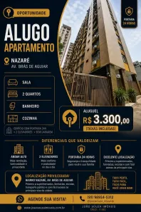 Apartamento com 2 Quartos para alugar, 78m² no Nazaré, Belém